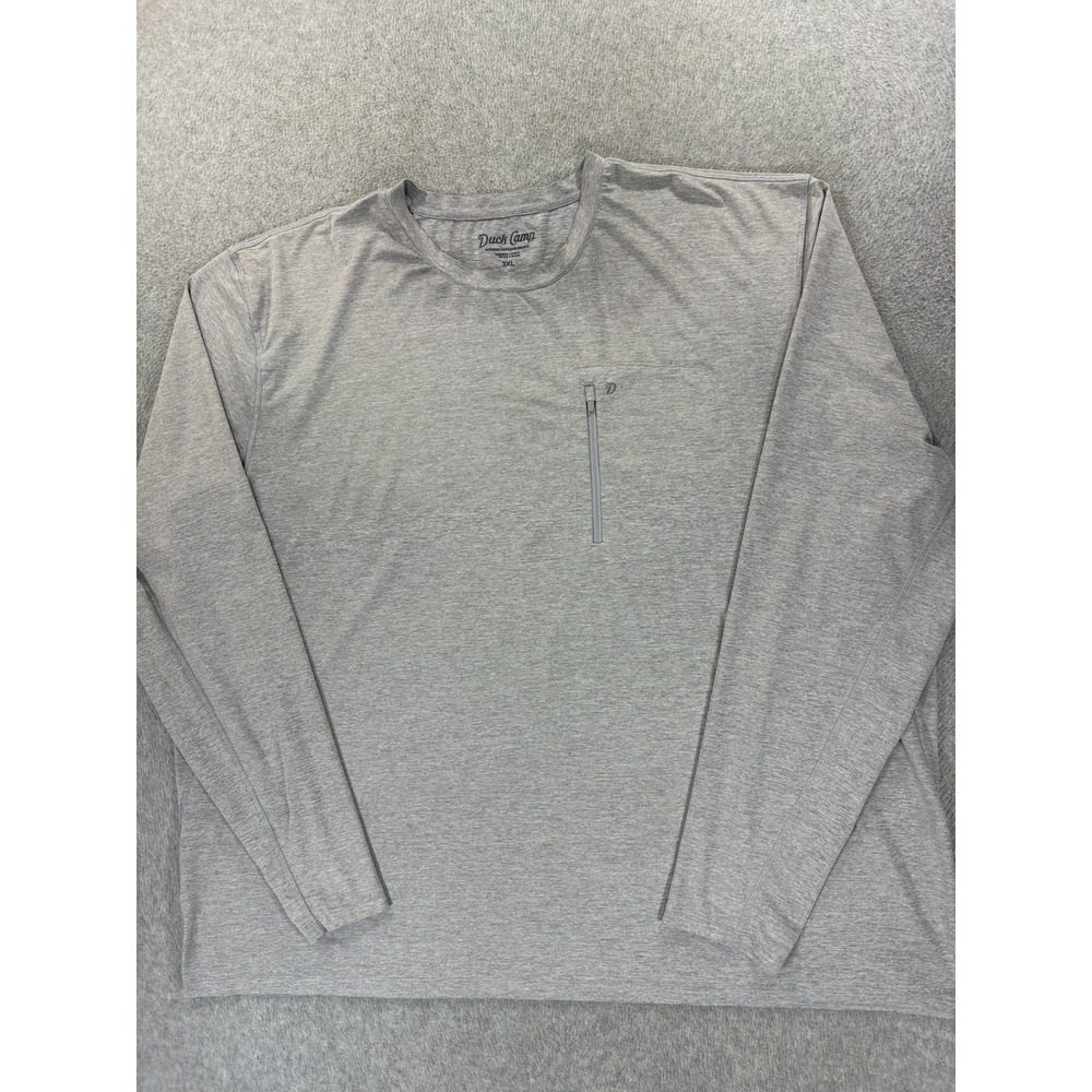Duck Camp Performance Long Sleeve Outdoor Shirt (Men's 3XL) Gray